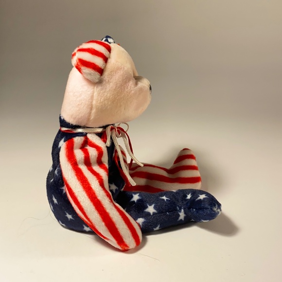 Spangle Bear TY Beanie Baby - Picture 2 of 6